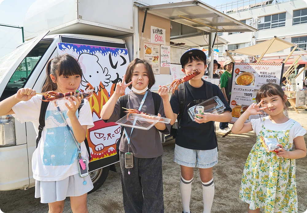 大人気だったイカ焼き！早々に完売しました。